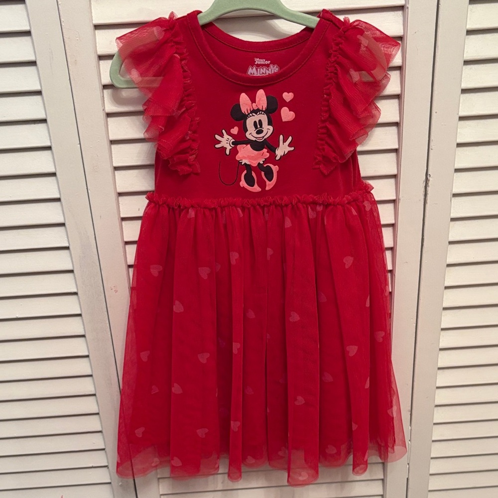 Disney Minnie Mouse Red Tulle Dress